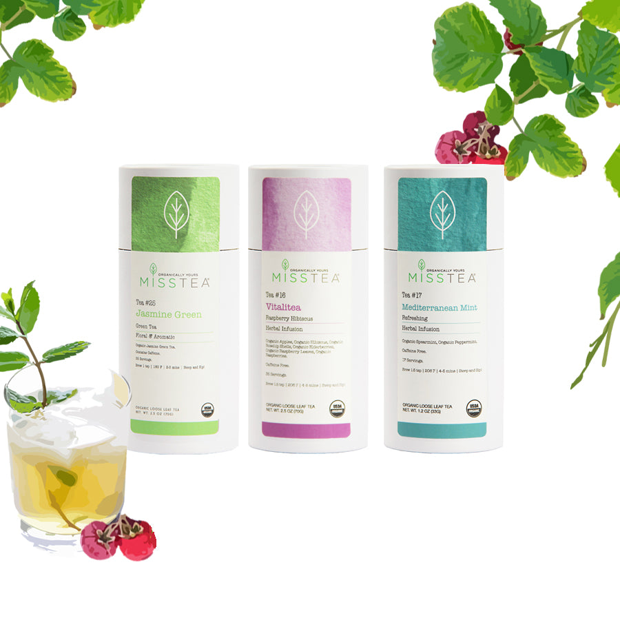 
                      
                        Miss Tea's Iced teas- Fresh + Zesty
                      
                    
