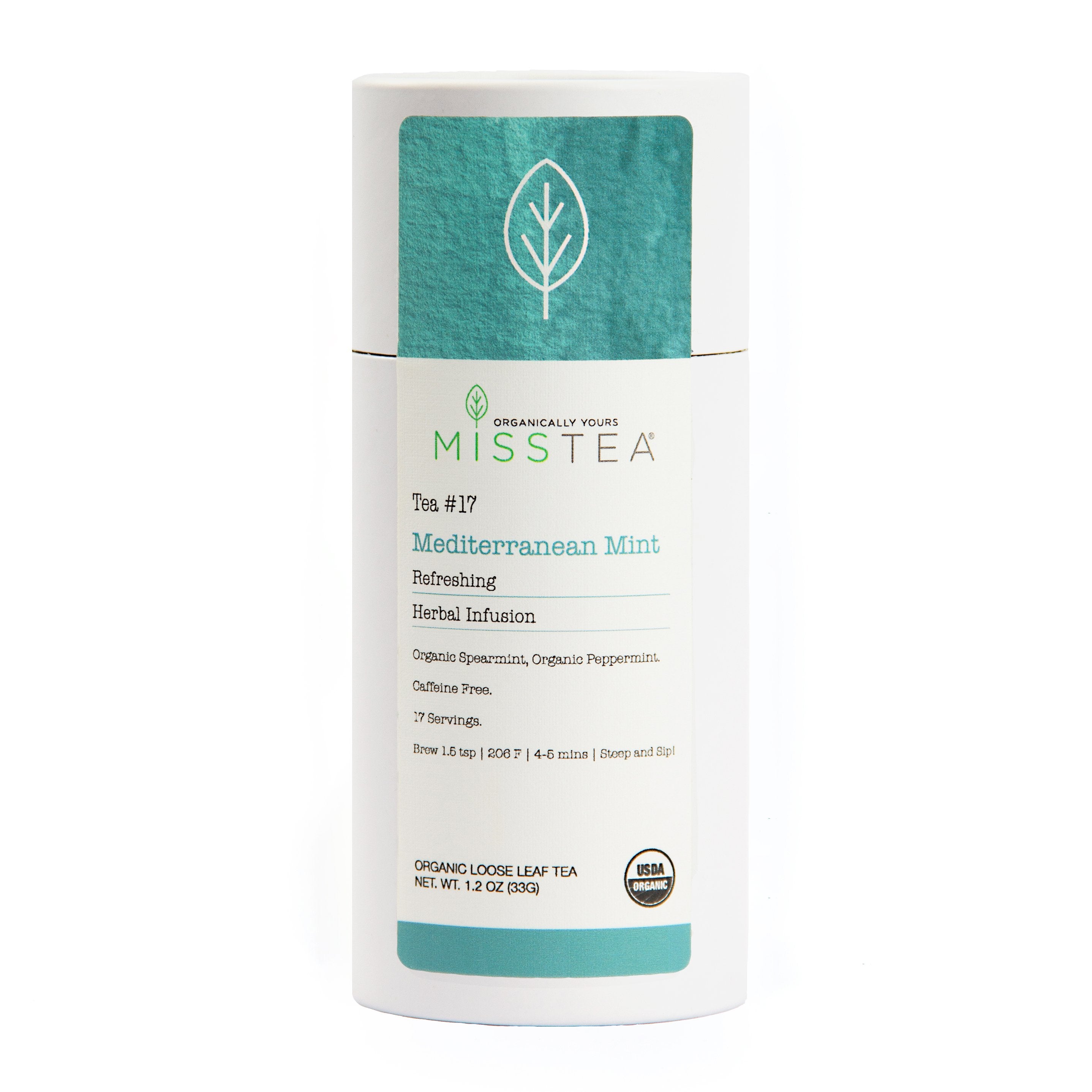 Miss Tea Mintea - Organic Mediterranean Mint Herbal Infuision